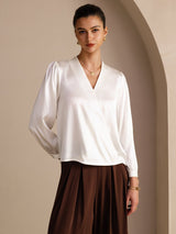 [Bianco] SilkSilky-IT Long Sleeve Blouse 003