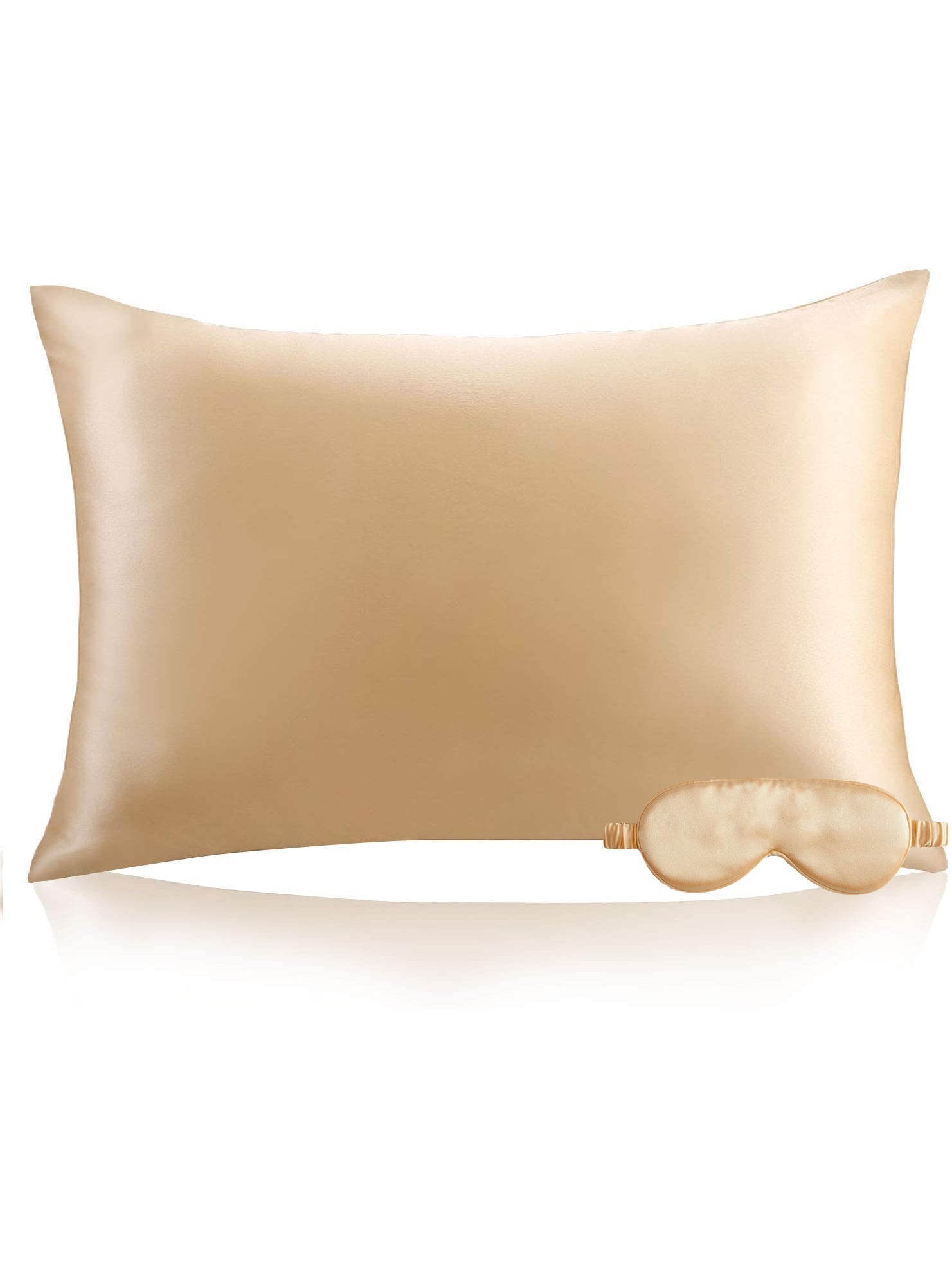 SilkSilky-IT-22Momme-Seta-pura-Pillowcase-Set-Champagne-001