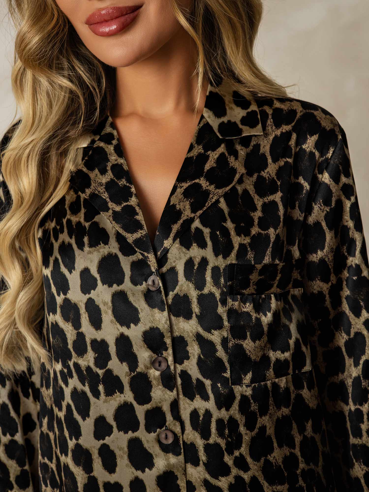 [Leopardo] SilkSilky-IT Seta pura Nightshirt 005