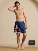 [Blu Scuro] SilkSilky-IT Mens Sleep Bottoms 006
