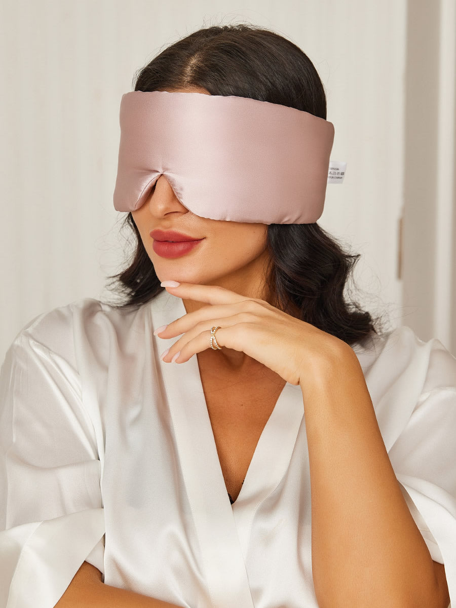 [Rosa Chiaro] SilkSilky-IT 19Momme Seta pura Eye Mask 001