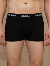[Nero] SilkSilky-IT 100% Silk Jersey Intimo da uomo 003