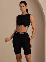 [Nero] SilkSilky-IT Sleeveless Crew Neck Women's Outfit Sets 004