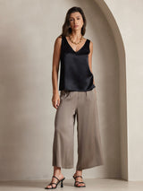 [Nero] SilkSilky-IT Sleeveless V Neck Cami 001