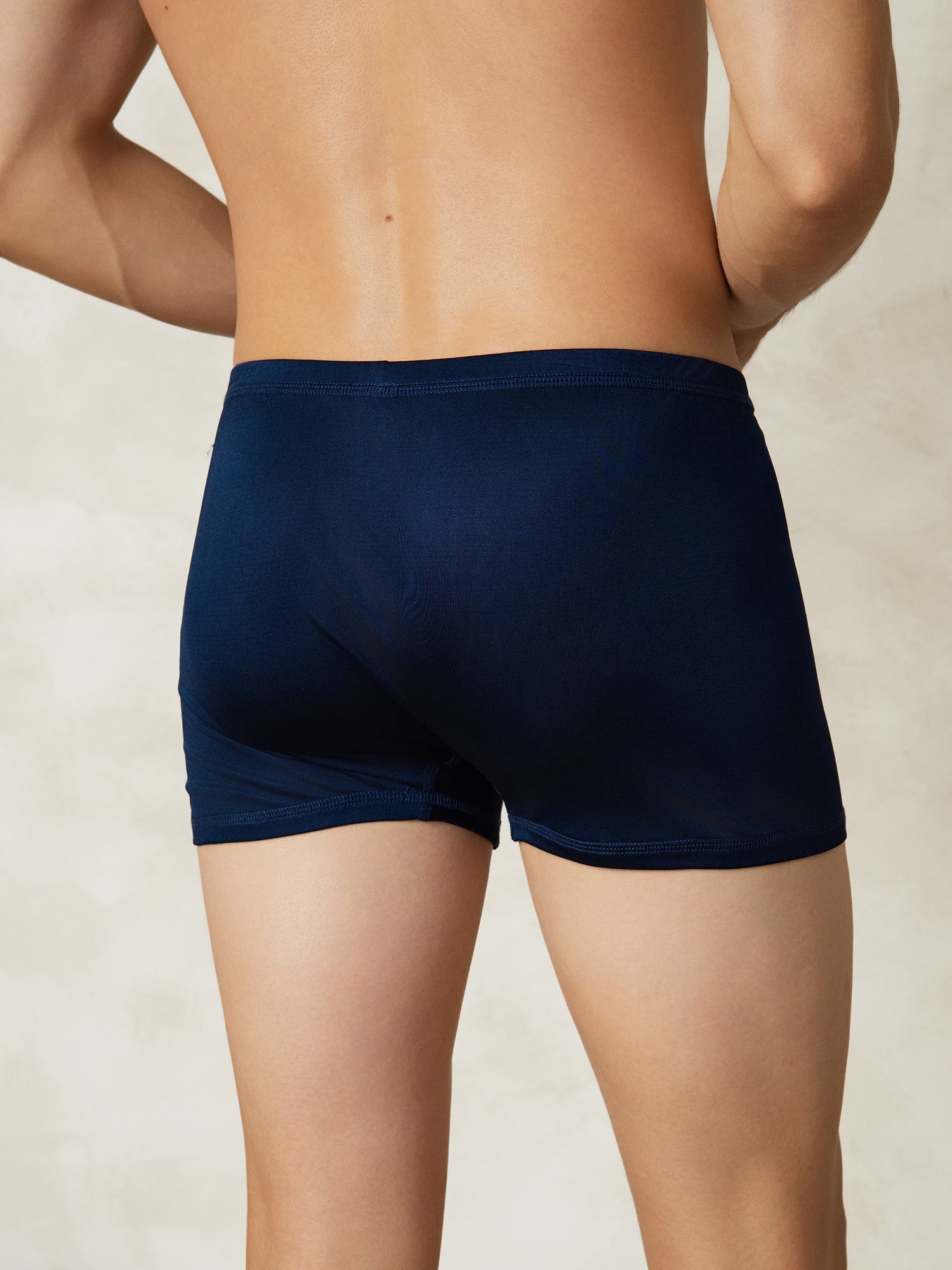 [Blu Scuro] SilkSilky-IT Maglia di seta Mens Underwear 002