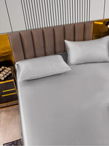 [Argento] SilkSilky-IT 22Momme Set di biancheria da letto 005