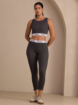[Grigio] SilkSilky-IT Sleeveless Crew Neck Women's Outfit Sets 003