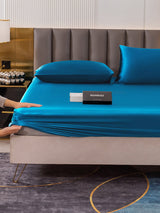 [Verde Acqua] SilkSilky-IT 19Momme Set di biancheria da letto 006