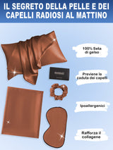 [Caffè] SilkSilky-IT 19Momme Seta pura Pillowcase Set 002