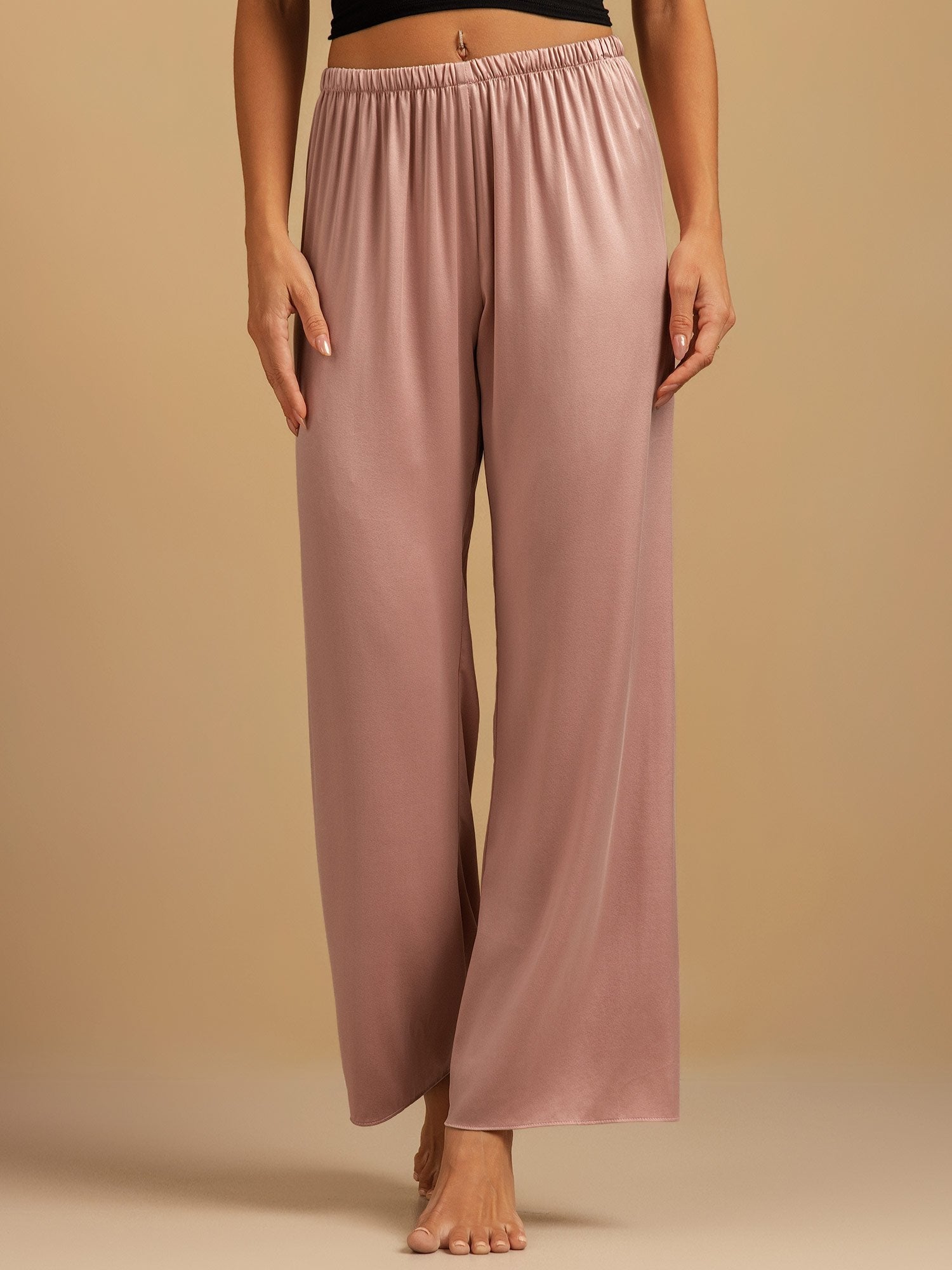 [Pelle Di Pesca] SilkSilky-IT 19Momme Seta Womens Sleep Bottoms 003,