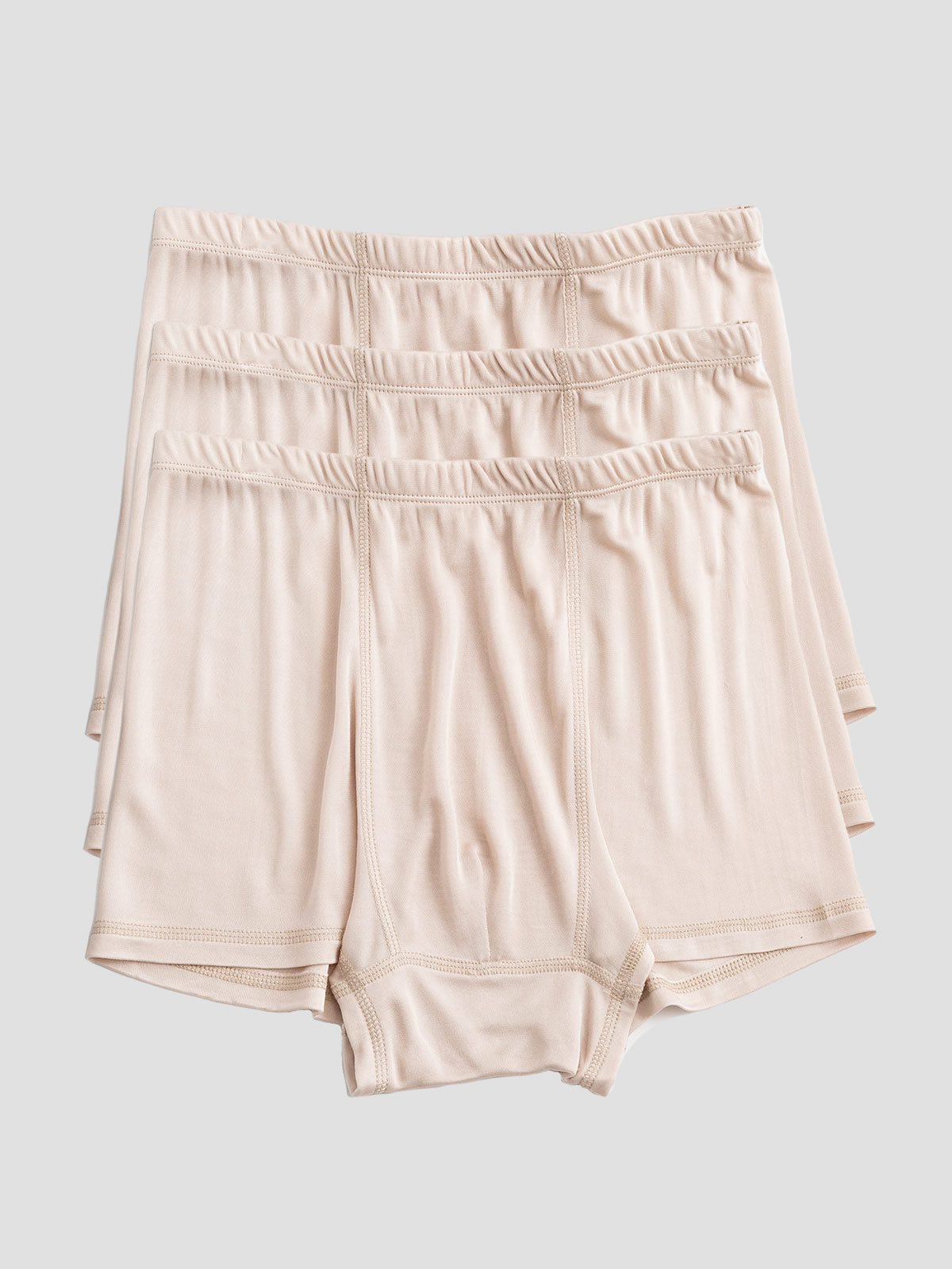 [Beige] SilkSilky-IT Seta pura Mens Underwear 002