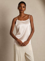 [Beige] SilkSilky-IT Spaghetti Strap Cami 001