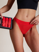 [Rosso] SilkSilky-IT Mutandine da donna 003