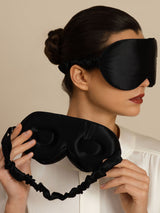 [Nero] SilkSilky-IT Mascherina da Notte 003