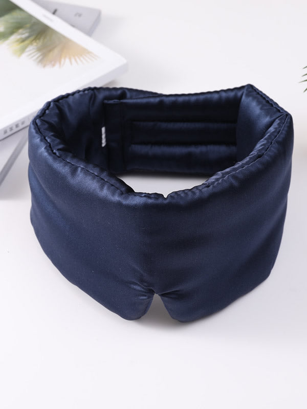 [Blu Scuro] SilkSilky-IT Mascherina da Notte 004
