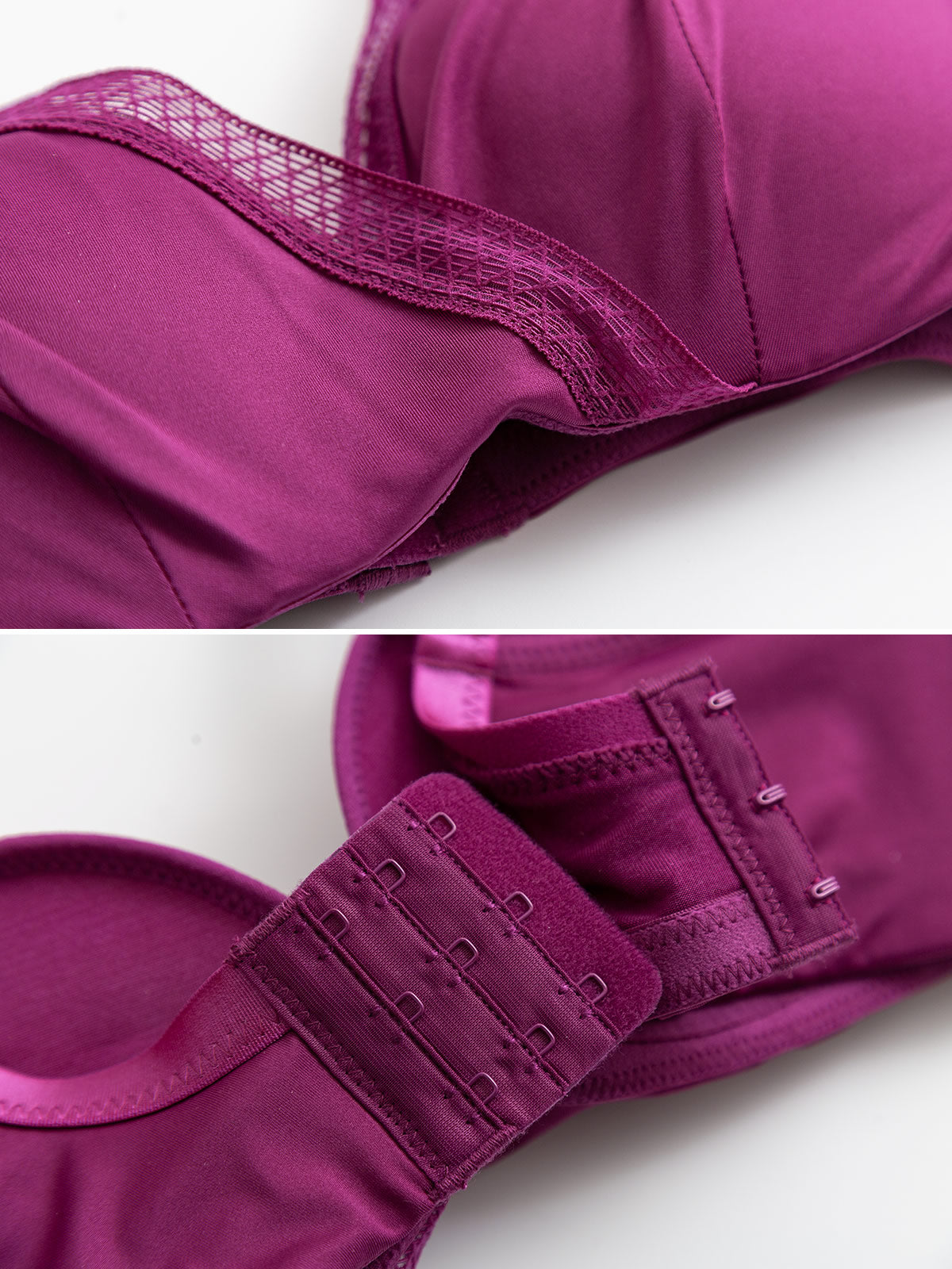 [Viola] SilkSilky-IT Maglia di seta Bra 005
