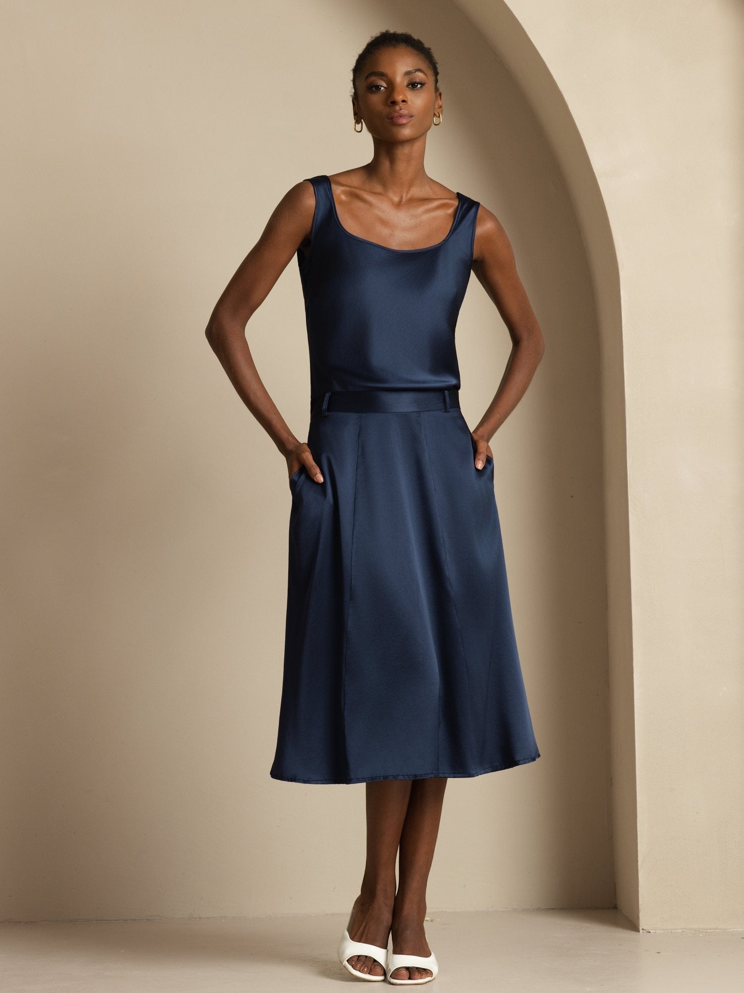 [BluScuro] SilkSilky-IT 19Momme Seta Skirt 001