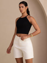 [Nero] SilkSilky-IT Sleeveless Crew Neck Cami 005