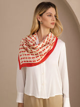 [Ciliegia Beige] SilkSilky-IT Scarf 004