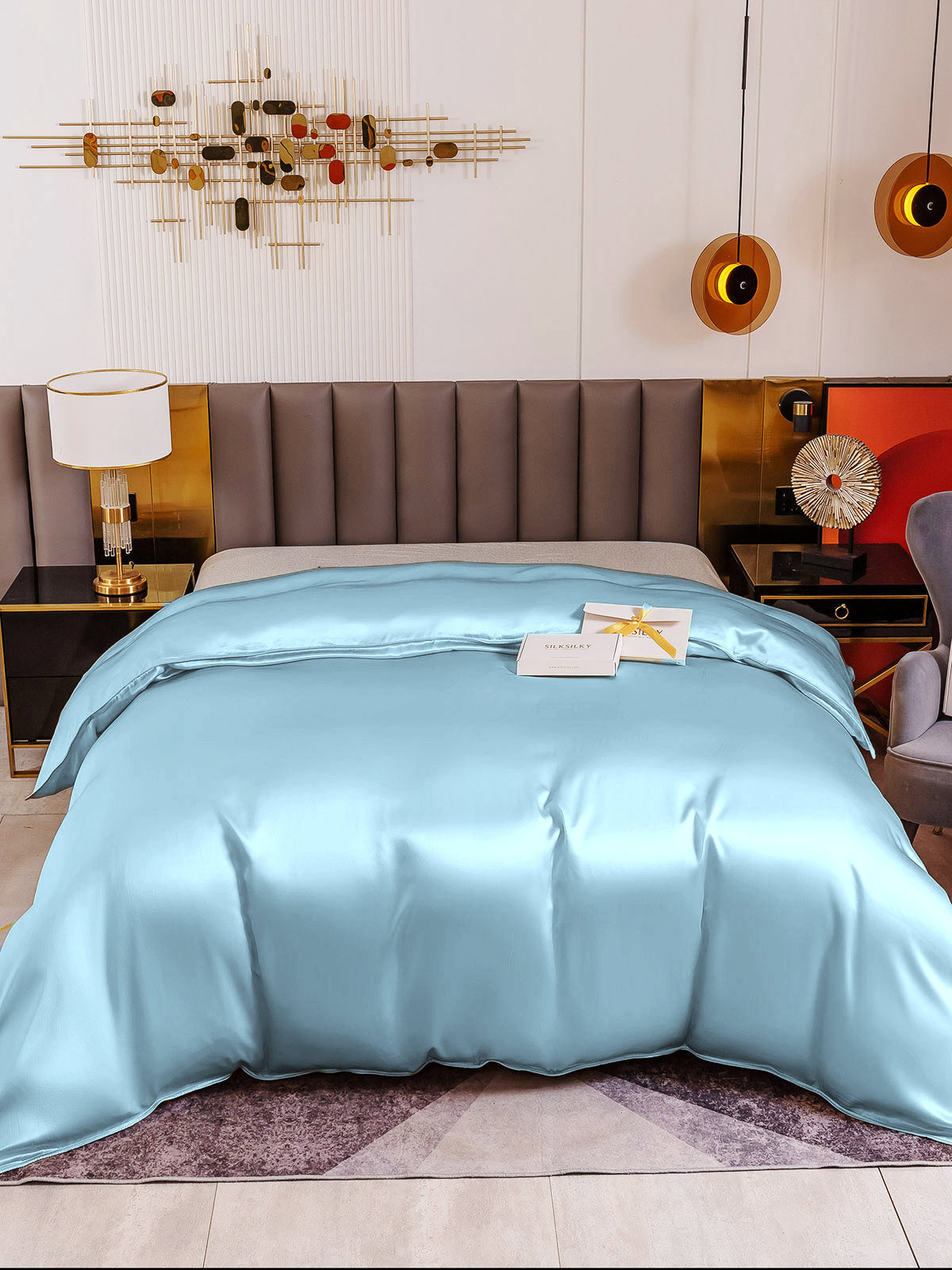 [Azzurro] SilkSilky-IT 19Momme Duvet Covers 002