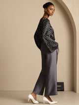 [Pois] SilkSilky-IT 19Momme Seta Bell Sleeve Blouse 007
