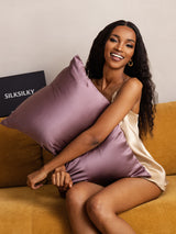 [Viola Scuro] SilkSilky-IT 19Momme Seta pura Pillowcase 002
