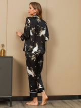 [Nero] SilkSilky-IT Seta pura Womens Pajamas 002