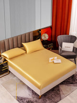 [Champagne] SilkSilky-IT 22Momme Set di biancheria da letto 002