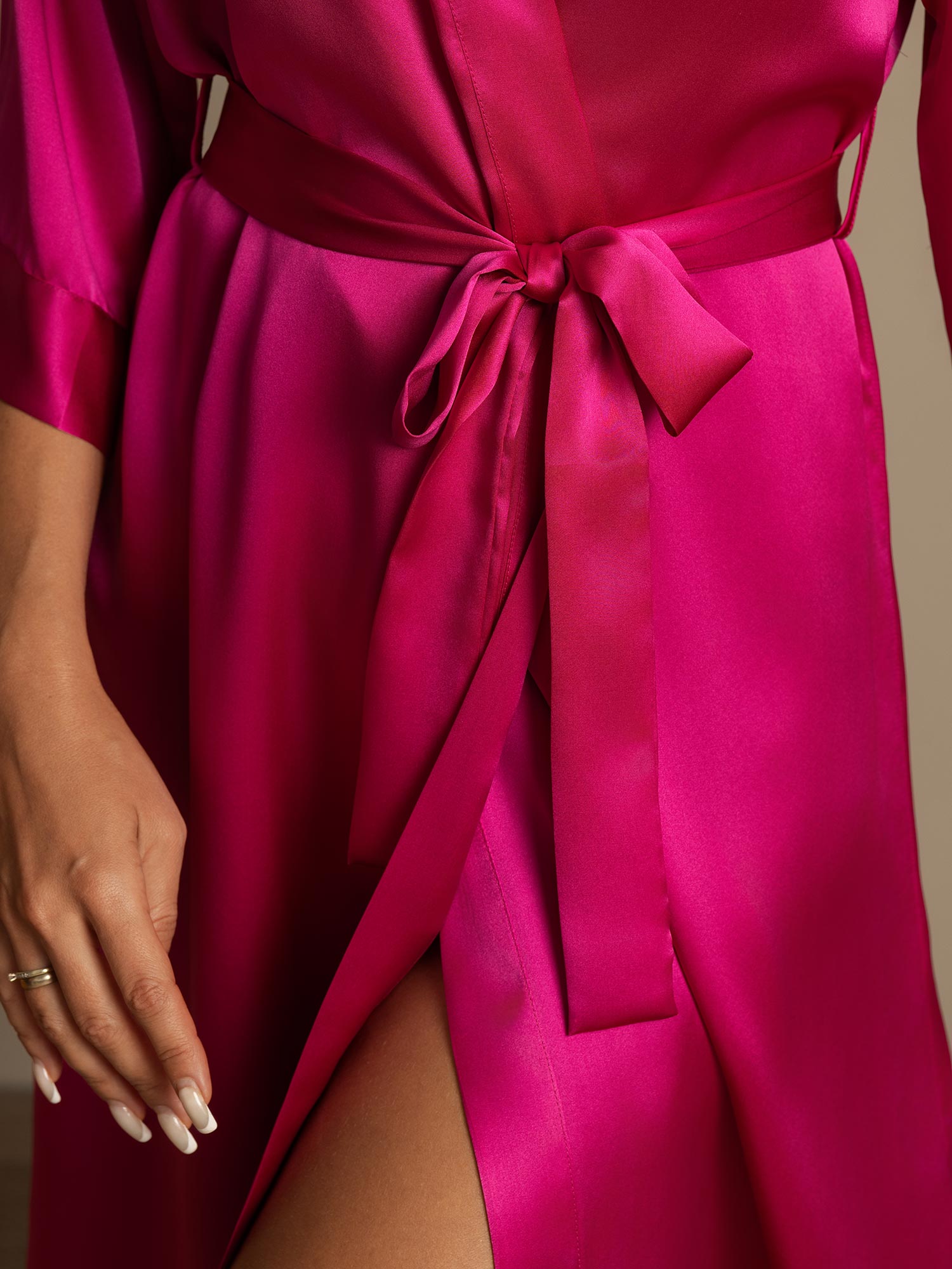 [Rosa Rossa] SilkSilky-IT Seta pura Womens Robe 007,