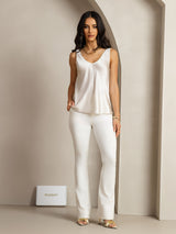 [Grigio Chiaro] SilkSilky-IT Sleeveless V Neck Cami 004