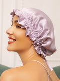 SilkSilky-IT Seta pura Sleep Cap Lavanda 001