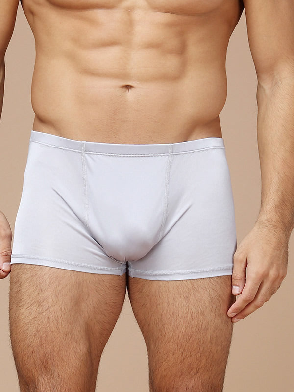[Grigio] SilkSilky-IT Maglia di seta Mens Underwear 001