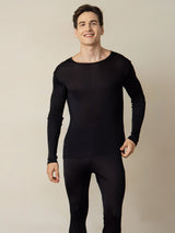 [Nero] SilkSilky-IT Long Sleeve Round Neck Intimo Lungo Uomo 004