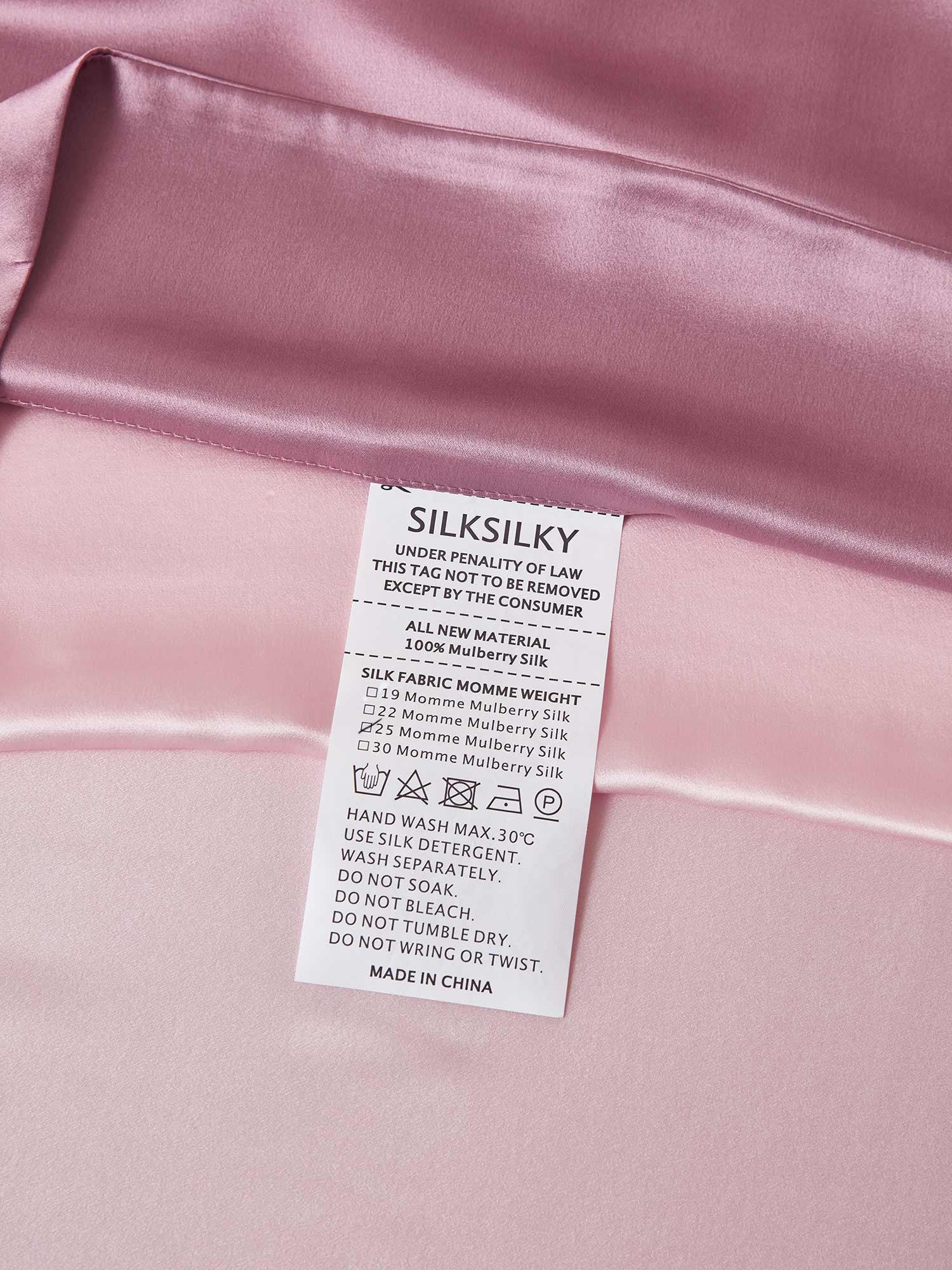 [MalvaPallido+RosaChiaro] SilkSilky-IT 25Momme Seta pura Bedding Set 009,