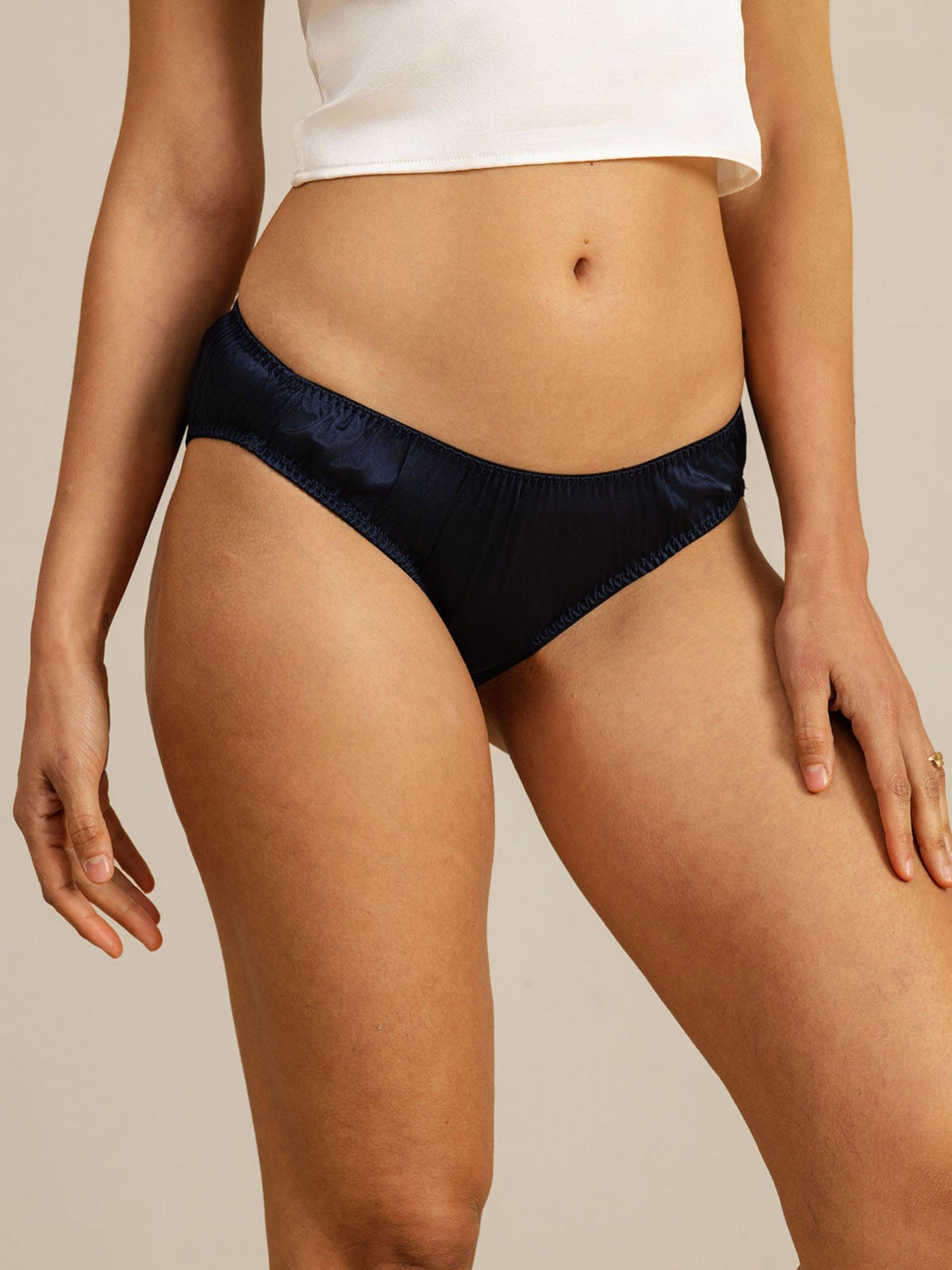 [Blu Scuro] SilkSilky-IT Mutandine da donna 001