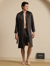 [Catena Nera] SilkSilky-IT Long Sleeve Pigiami da uomo 006