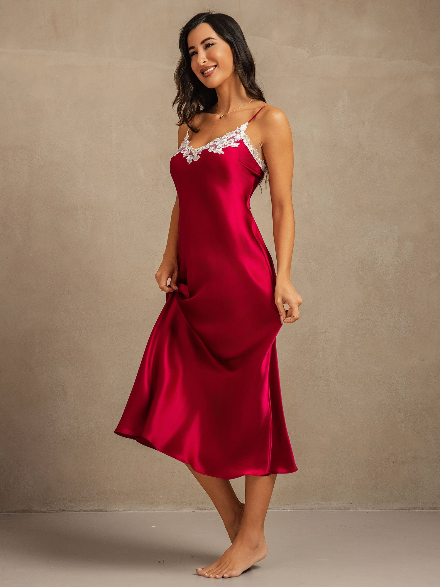 [Vino] SilkSilky-IT 19Momme Seta pura Dress 007