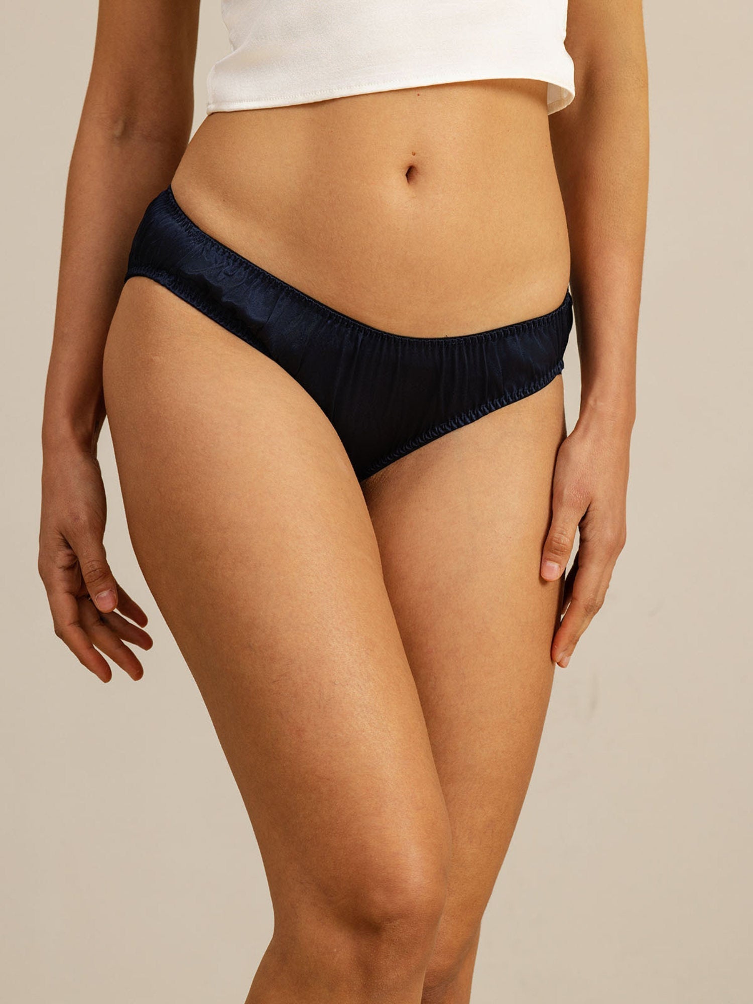 [Blu Scuro] SilkSilky-IT Mutandine da donna 003