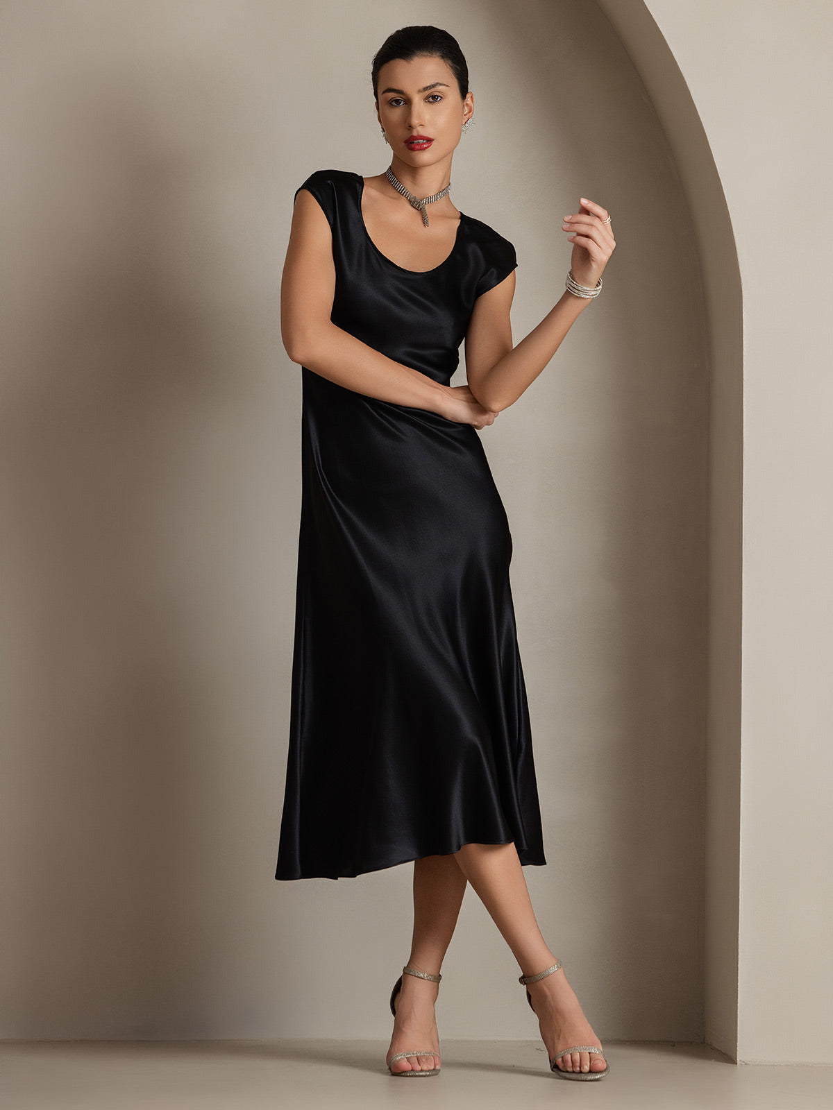 [Nero] SilkSilky-IT 19Momme Seta Dress 004