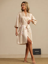[Champagne] SilkSilky-IT 3/4 Sleeve Vestaglia da donna 007