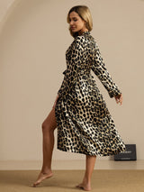 [Leopardo] SilkSilky-IT Manica lunga Vestaglia da donna 002
