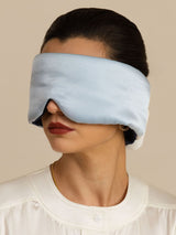 [BluScuro+Azzurro] SilkSilky-IT Mascherina da Notte 007