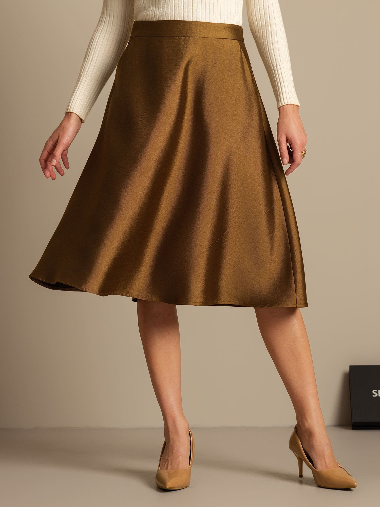 [Bronzo] SilkSilky-IT 32Momme Seta Skirt 003,