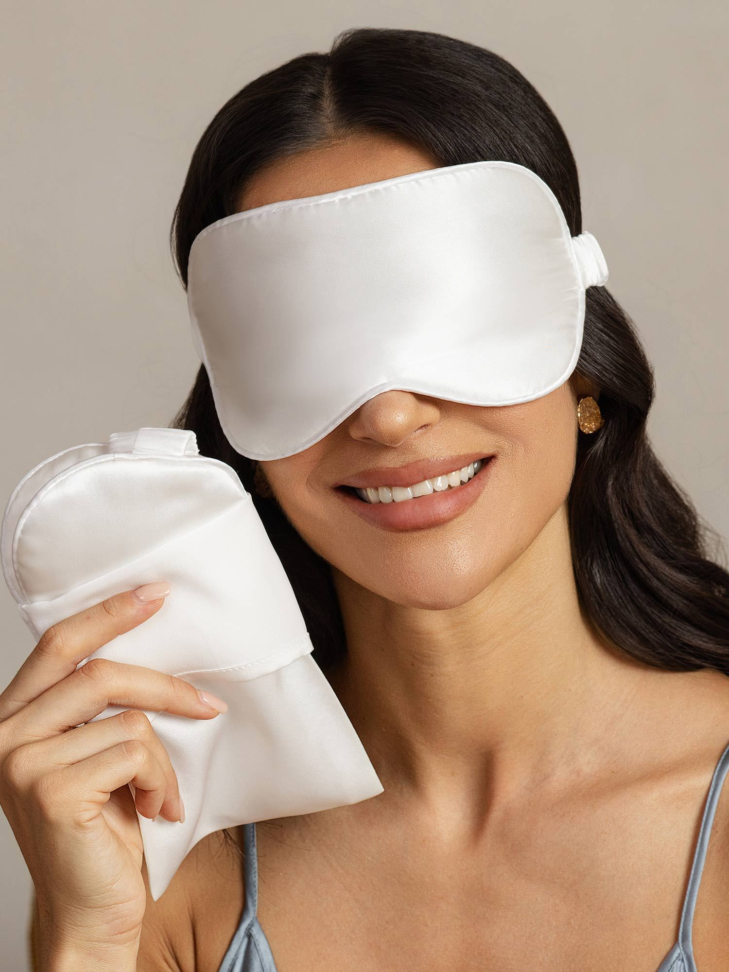 [Bianco] SilkSilky-IT Seta pura Eye Mask 004