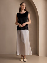 [Nero] SilkSilky-IT Sleeveless Round Neck Cami 005