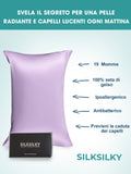 SilkSilky-IT 19Momme Seta pura Pillowcase Lavanda 003