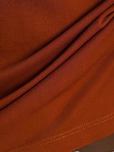 [Arancia] SilkSilky-IT Short Sleeve V Neck Magliette donna 005