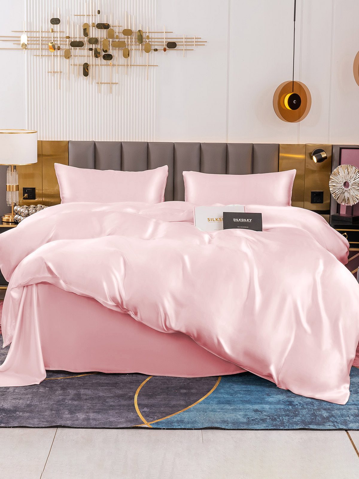 [Rosa] SilkSilky-IT 19Momme Seta pura Bedding Set 002