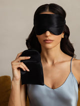 [Nero] SilkSilky-IT Mascherina da Notte 004