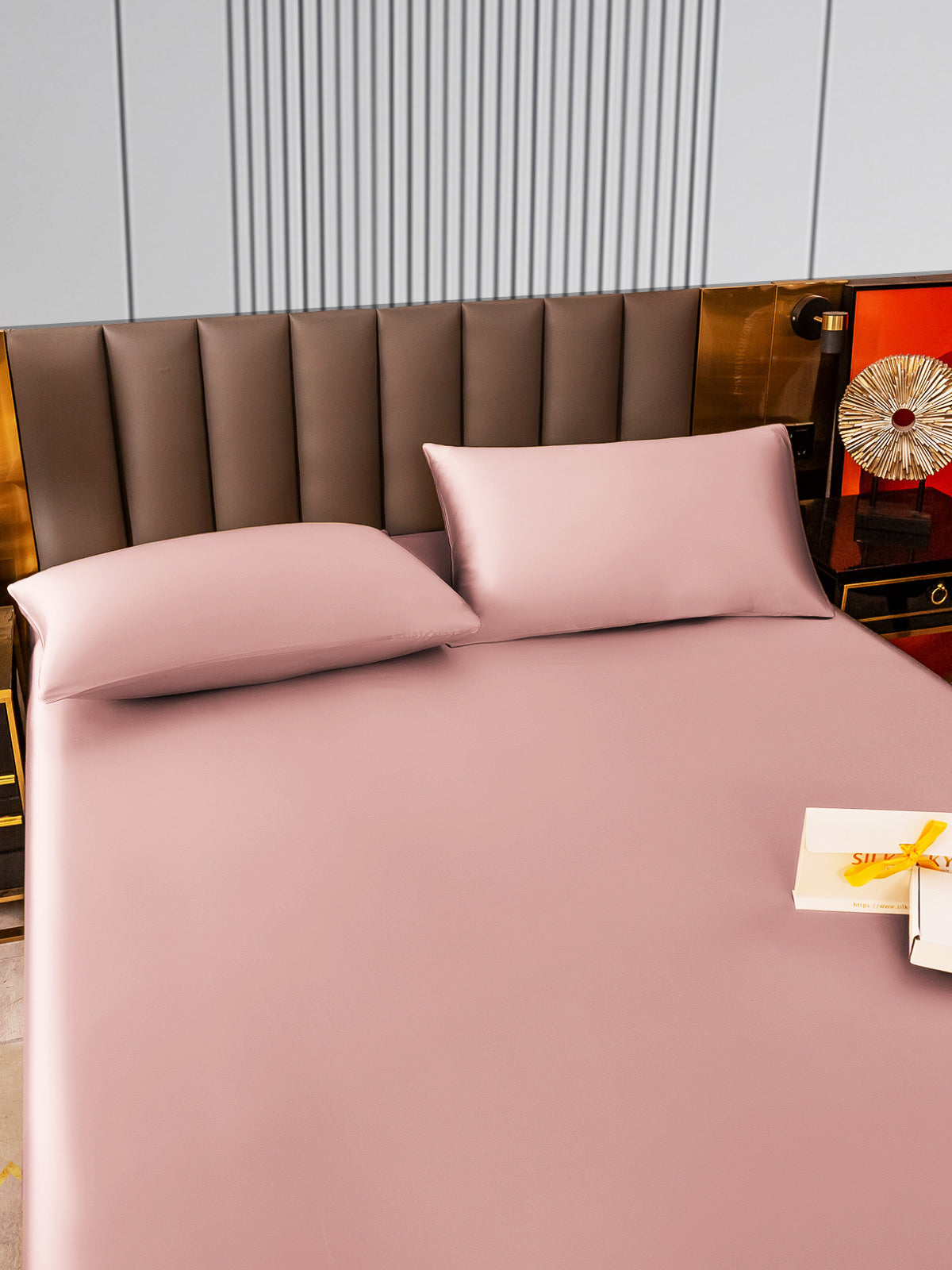 [Malva Pallido] SilkSilky-IT 22Momme Seta pura Bedding Set 005